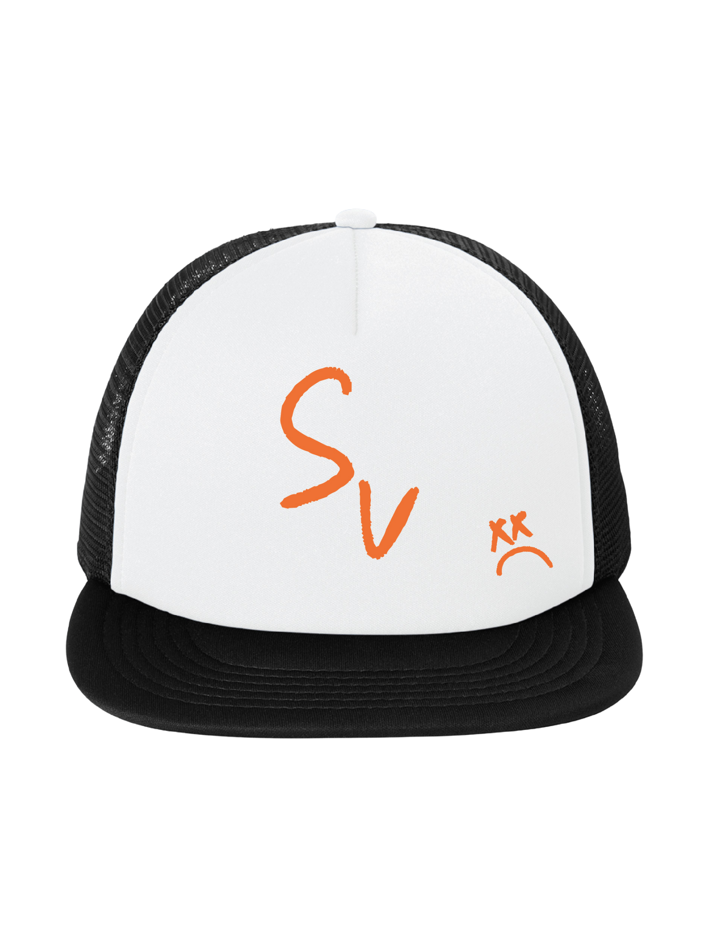 *NEW* "SV" Foamy Trucker Hat (White/Black)