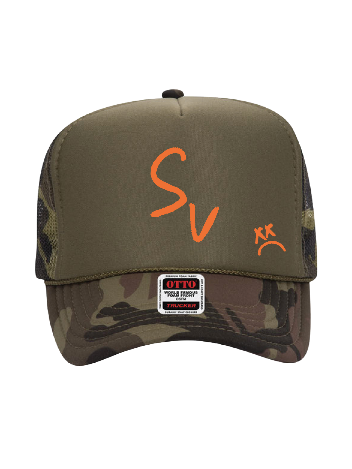 *NEW* "SV" Rope Foamy Trucker Hat (Brown/Brown Camo)