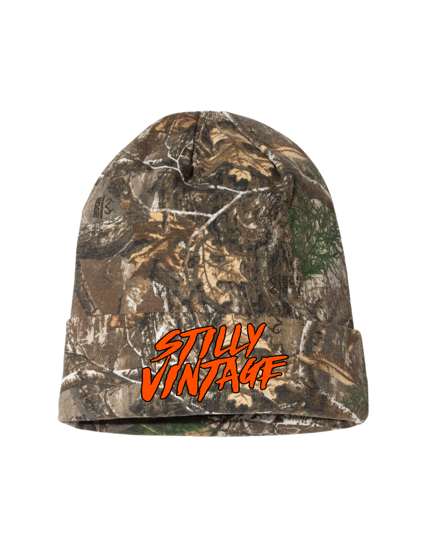 That's a Realtree Camo w/ Embroidered Logo - Beanie