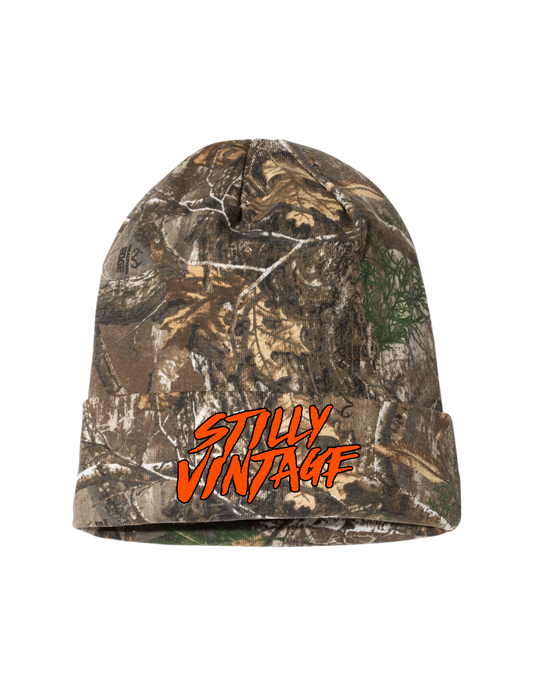 That's a Realtree Camo w/ Embroidered Logo - Beanie