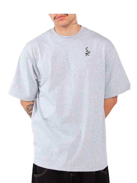 *NEW* "SV" Heavyweight Gangsta T-shirts (Heather Gray w/ Black Logo)