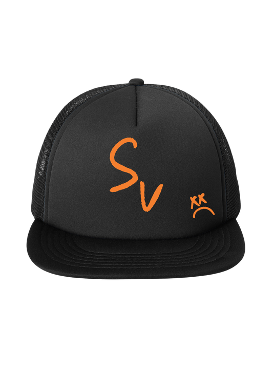 *NEW* "SV" Foamy Trucker Hat (Black)